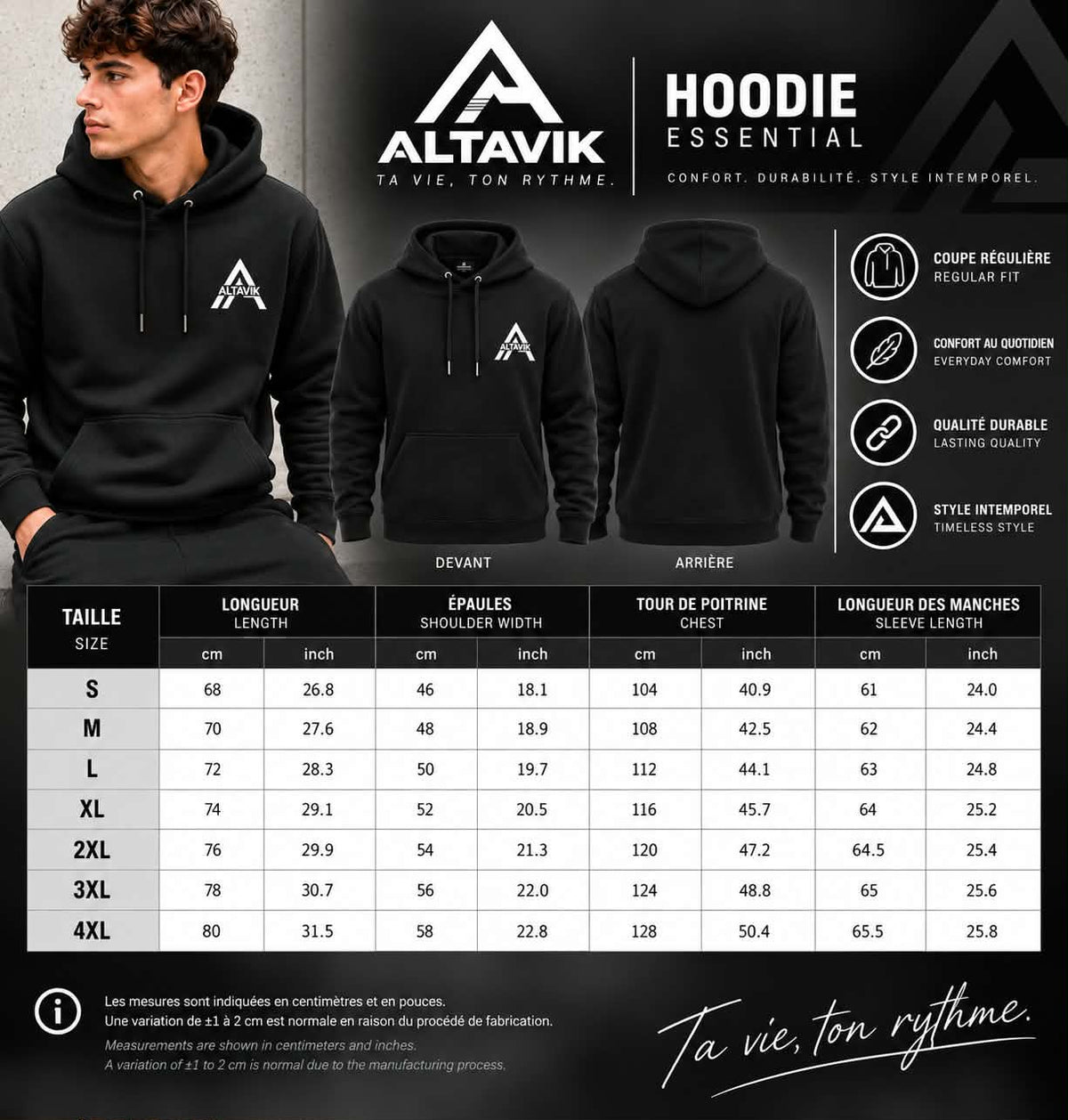 Hoodie ALTAVIK - Essential